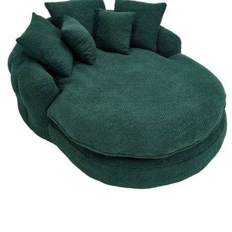 Oversized Chenille Memory Foam Bean Bag Sofa With Pillows - Omega Lifestyles