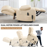 Dual Motor Power Lift Recliner Chair With Massage Heating - Omega Lifestyles