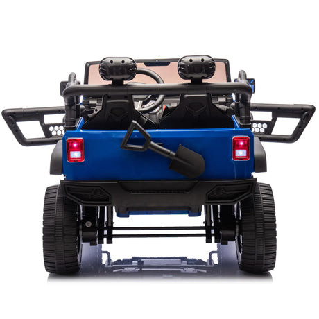 24V Two-Seater Bluetooth Remote Control Ride-On Truck - Omega Lifestyles