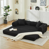 Corduroy Folding Sofa Bed With Foam Spring Mattress - Omega Lifestyles