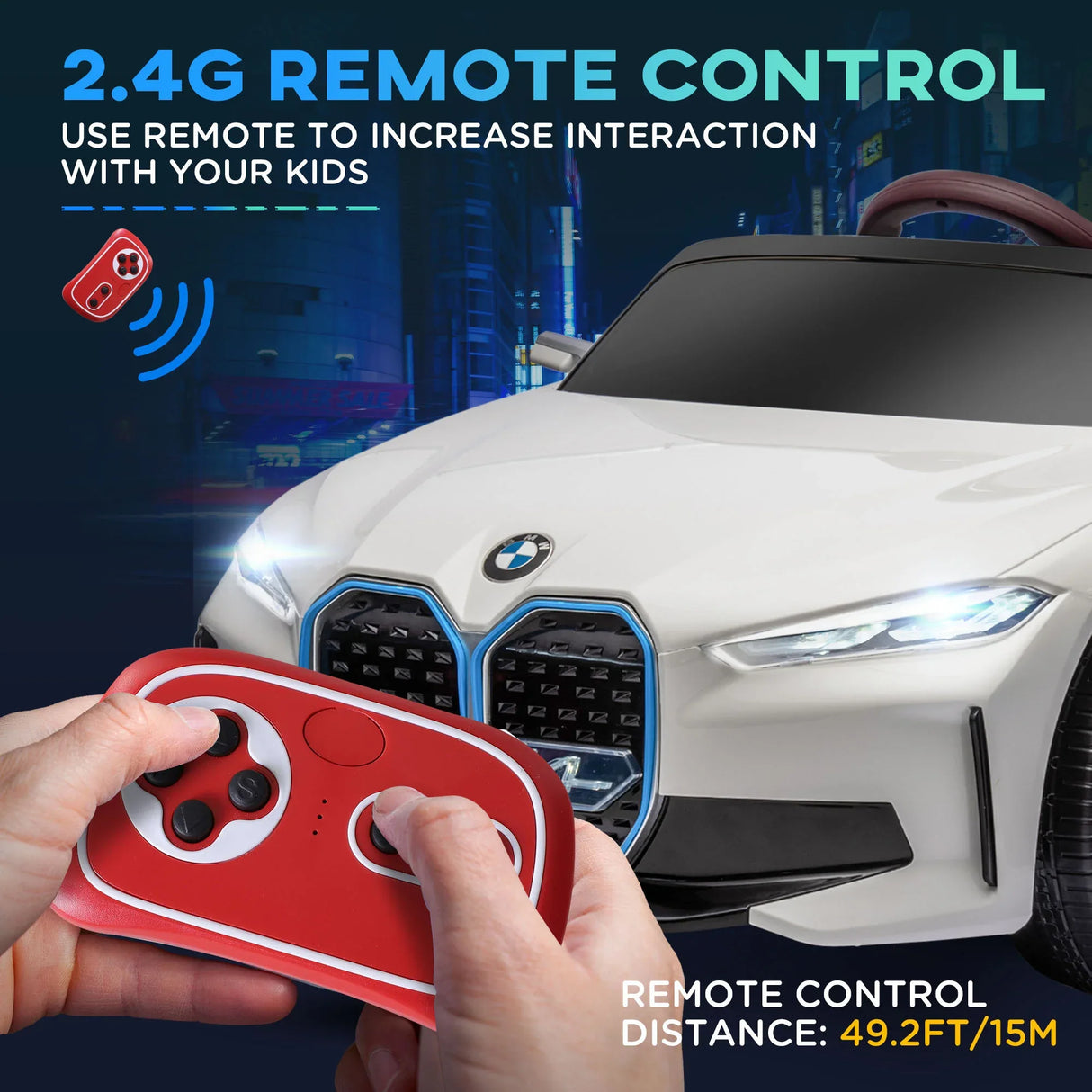 12V Licensed BMW Kids Electric Ride On Car With Remote Control - Omega Lifestyles