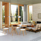 Mid-Century Modern Round Dining Table Set With Chairs - Omega Lifestyles