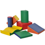 7-Piece Colorful Soft Foam Play Blocks Kids Gym Set - Omega Lifestyles