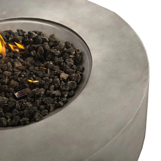 Modern Fiber Reinforced Concrete Outdoor Fire Pit Table - Omega Lifestyles