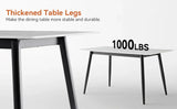 Modern Rectangular Ceramic Top Dining Table With Metal Base - Omega Lifestyles
