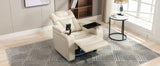 Power PU Leather Recliner Chair With Tray Table USB Port - Omega Lifestyles