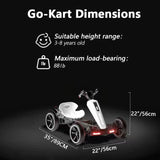 12V Foldable Kids Electric Pedal Go Kart With Adjustable Seat - Omega Lifestyles
