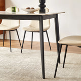 Mid Century Modern 55-Inch Round Sintered Stone Dining Table - Omega Lifestyles