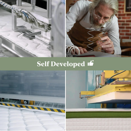 Medium 12-Inch Hybrid Gel Memory Foam Full Mattress - Omega Lifestyles