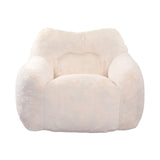 Large Faux Fur High-Density Foam Bean Bag Chair - Omega Lifestyles