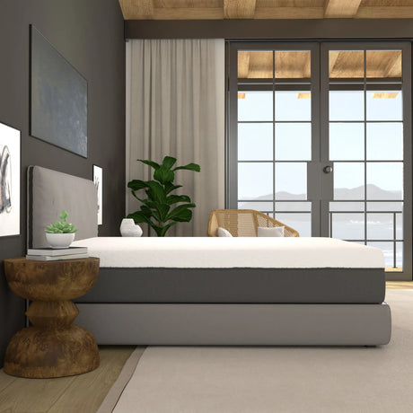 Medium 12-Inch Zoned Gel Swirl Memory Foam Split King Mattress - Omega Lifestyles