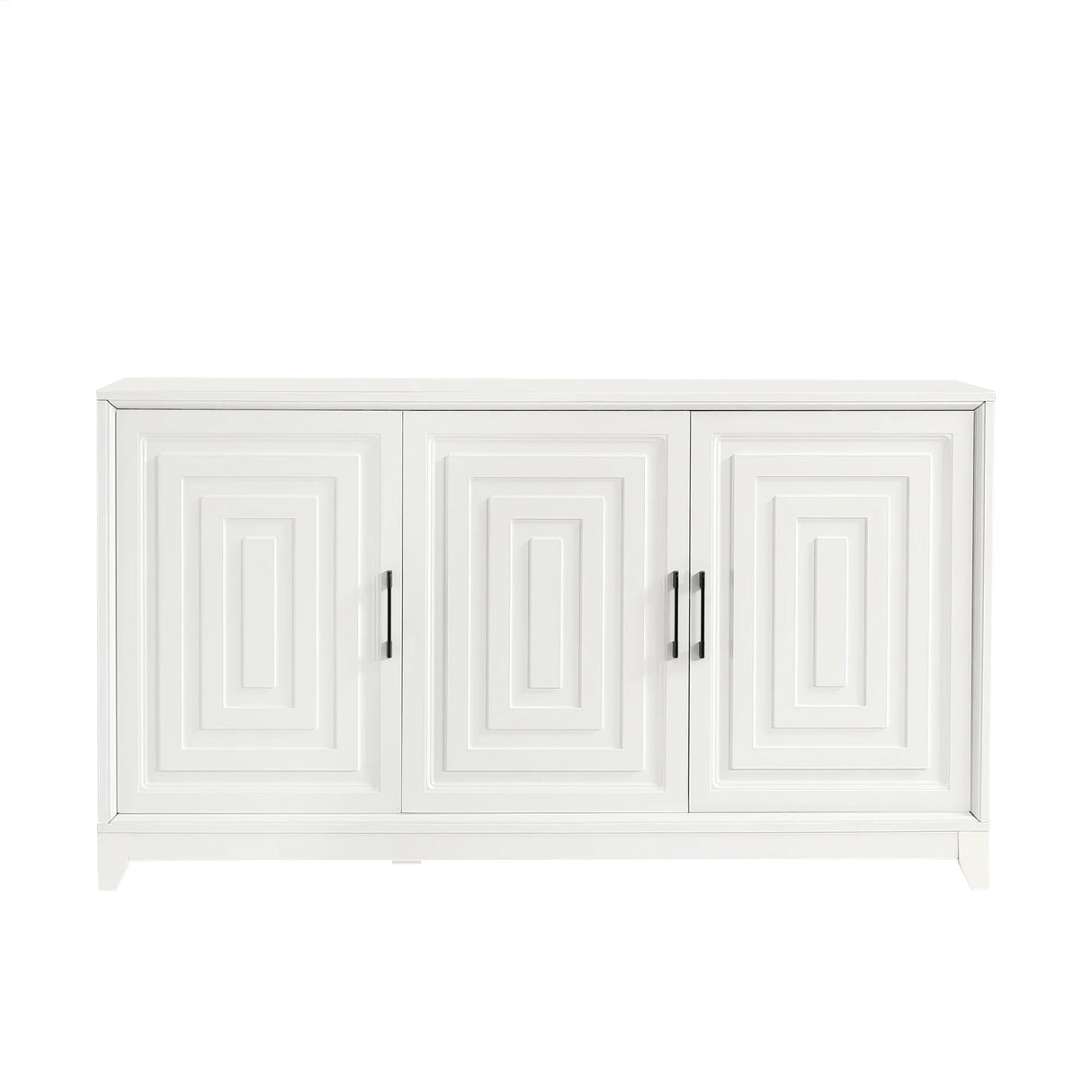 Modern White Particle Board MDF TV Stand Cabinet - Omega Lifestyles