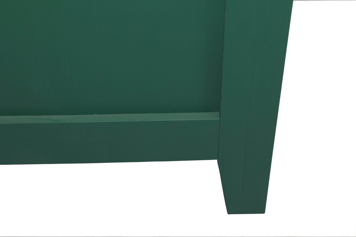 Vintage Green Accent MDF Cabinet With 4 Doors - Sleep Galleria