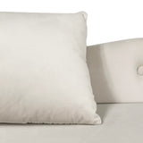 Beige Velvet Classic Storage Chaise Lounge Chair - Omega Lifestyles