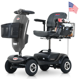 Outdoor Compact Mobility Scooter With Windshield Cup Holders USB - Omega Lifestyles