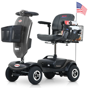 Outdoor Compact Mobility Scooter With Windshield Cup Holders USB - Omega Lifestyles