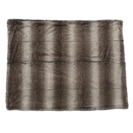 Brown Faux Fur Soft Cozy 50x60 Inch Throw Blanket - Omega Lifestyles