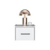 Floating Wall-Mounted Nightstand With Drawer Storage - Omega Lifestyles