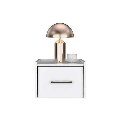 Floating Wall-Mounted Nightstand With Drawer Storage - Omega Lifestyles