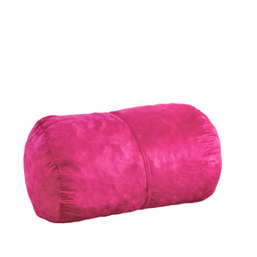 Polyester Foam Filled Cylindrical Fuchsia Bean Bag Chair - Omega Lifestyles