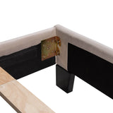 Queen Velvet Upholstered Platform Bed Frame - Omega Lifestyles