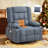 3D Kneading Heated Rocker Recliner Chair With USB Port - Omega Lifestyles