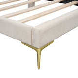 Twin Upholstered Linen Wood Frame Daybed With Armrest - Omega Lifestyles