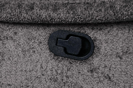 Transitional Dark Gray Glider Recliner With Power Console - Omega Lifestyles