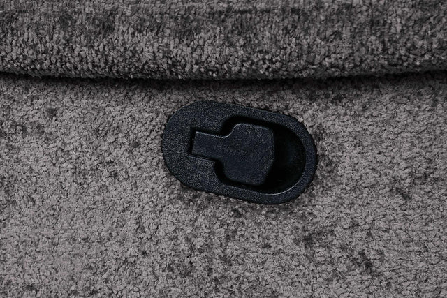 Transitional Dark Gray Glider Recliner With Power Console - Omega Lifestyles