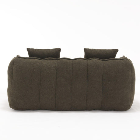 Chenille Twin Cozy Bean Bag Chair With Foam Core - Omega Lifestyles