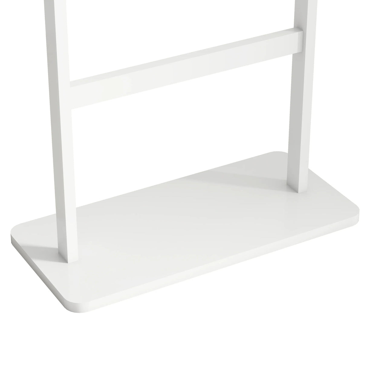 Solid Rubberwood White Coat Rack Stand 70.8-Inch - Omega Lifestyles