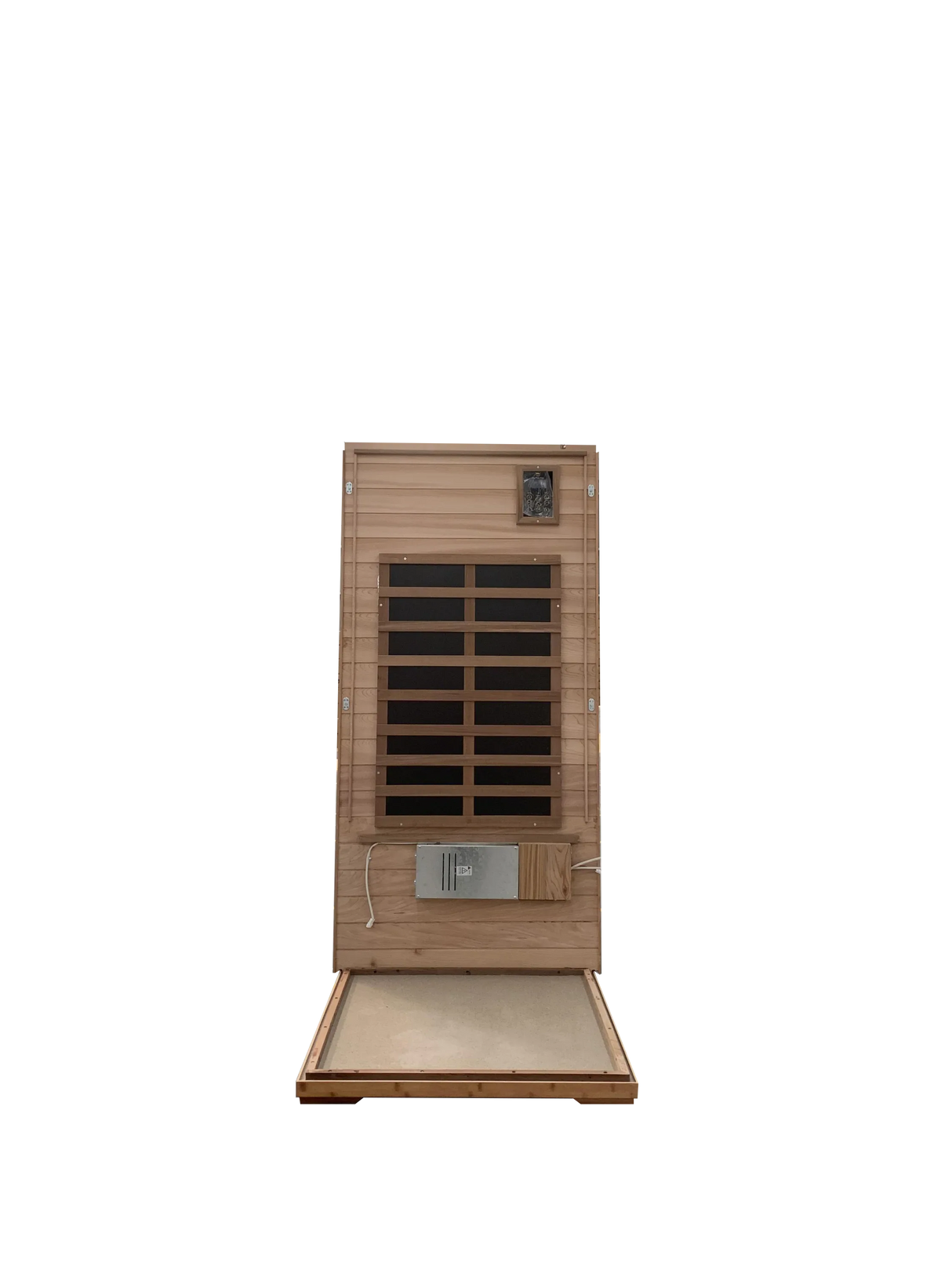 Outdoor Solid Wood Red Cedar 4-Person Infrared Sauna - Omega Lifestyles