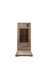 Outdoor Solid Wood Red Cedar 4-Person Infrared Sauna - Omega Lifestyles
