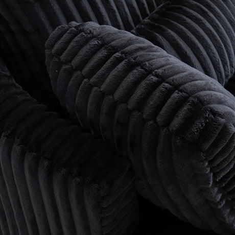 360-Degree Swivel Plush Corduroy Accent Chair With Pillows - Omega Lifestyles