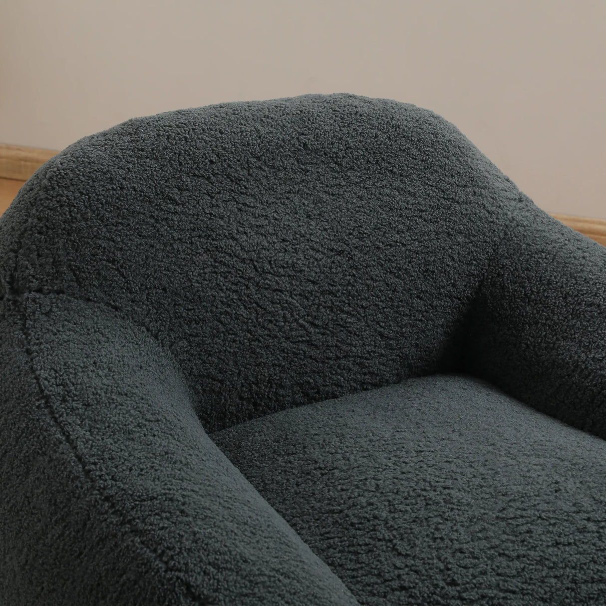 Spacious Memory Foam Teddy Fabric Bean Bag Chair - Omega Lifestyles