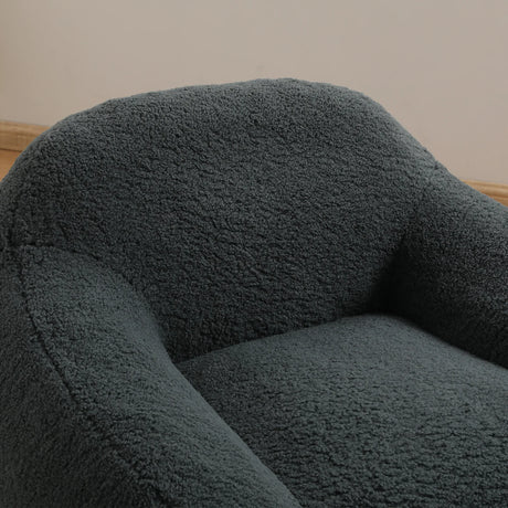 Spacious Memory Foam Teddy Fabric Bean Bag Chair - Omega Lifestyles