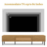 Boho Farmhouse Particle Board TV Stand Cabinet - Sleep Galleria
