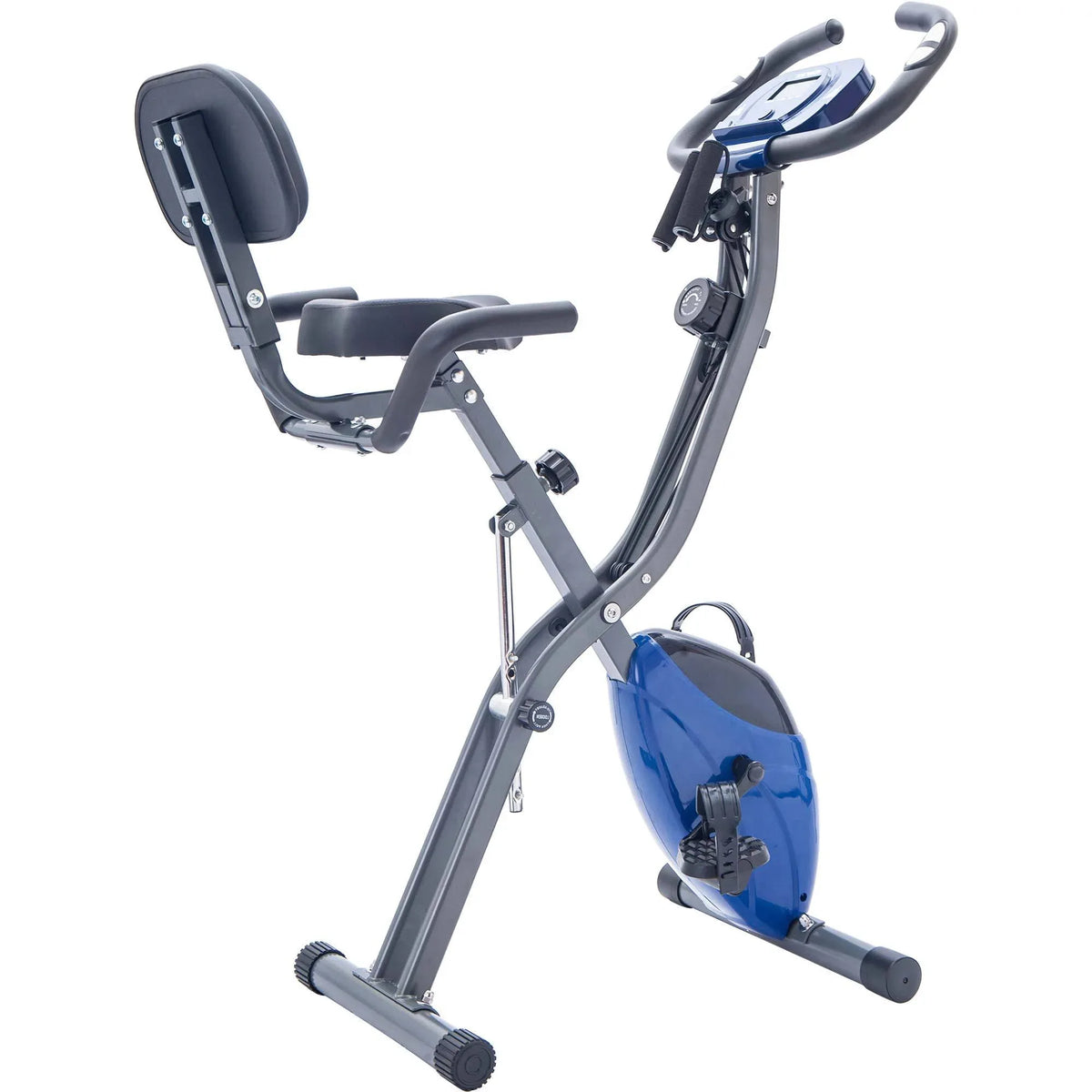 Folding Magnetic Resistance Exercise Bike With Arm Bands - Omega Lifestyles