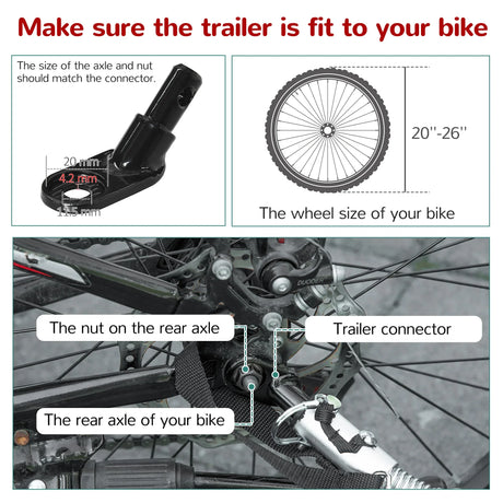 Foldable Aluminum Kids Bike Trailer Jogger Stroller - Omega Lifestyles