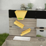 Wooden Kids Outdoor Sandbox With Kitchen Playset - Omega Lifestyles