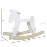 Wooden Toddler Rocking Horse Ride-On Toy - Omega Lifestyles