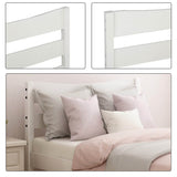 Twin Solid Wood Platform Bed With Headboard and Slats - Omega Lifestyles