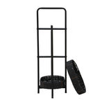 Modern 3-Tier Handwoven Metal Frame Side Table - Omega Lifestyles