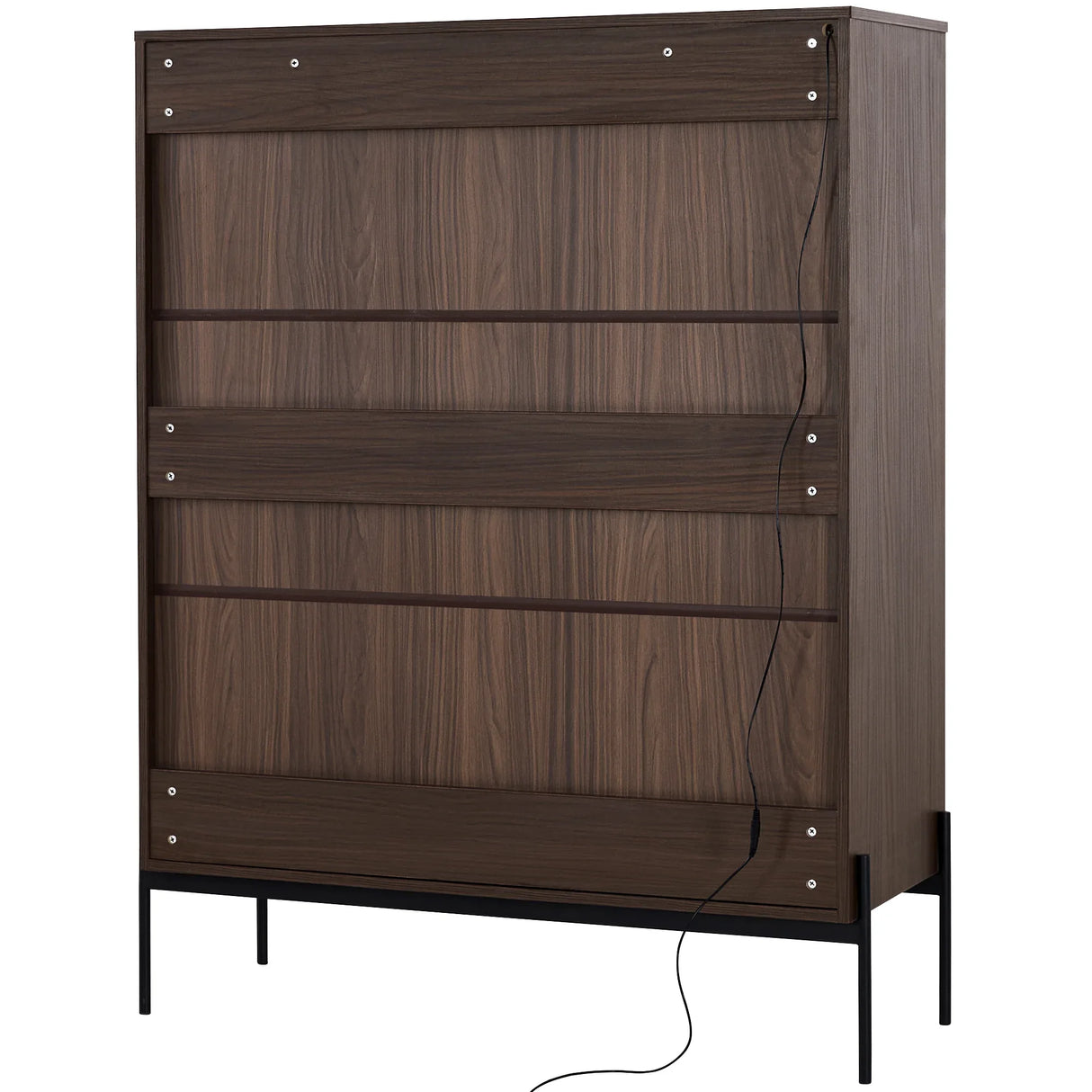 Modern Minimalist LED Curio Cabinet With Tempered Glass Doors - Omega Lifestyles