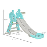 Kids 2-in-1 Basketball Hoop Slide Toddler Playset - Omega Lifestyles