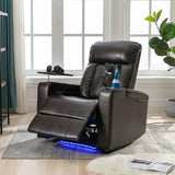 Electric Power Recliner Chair With Storage Cupholders Tray - Omega Lifestyles