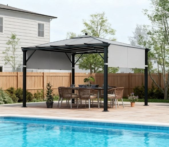 2-Piece UV Protection Pergola Replacement Canopy Set