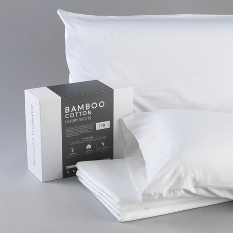 Soft Bamboo Cotton 240-Thread Count King Sheet Set - Omega Lifestyles