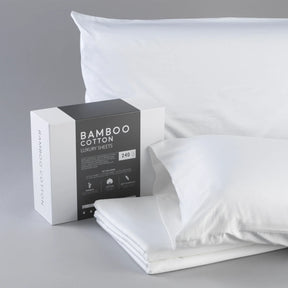 Soft Bamboo Cotton 240 Thread Count Full Sheet Set - Omega Lifestyles