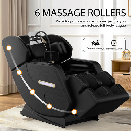 Zero Gravity Full Body Air Pressure PU Leather Massage Chair - Omega Lifestyles
